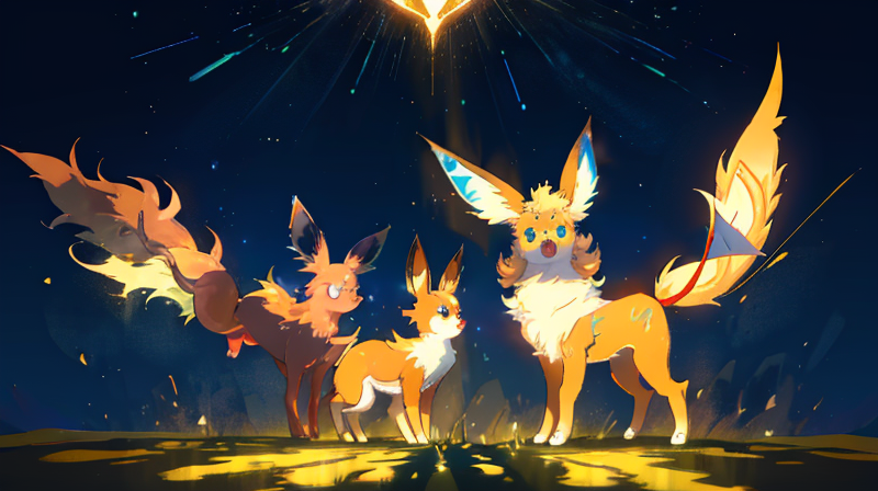 ランダム進化:シャワーズ・サンダース・ブースター