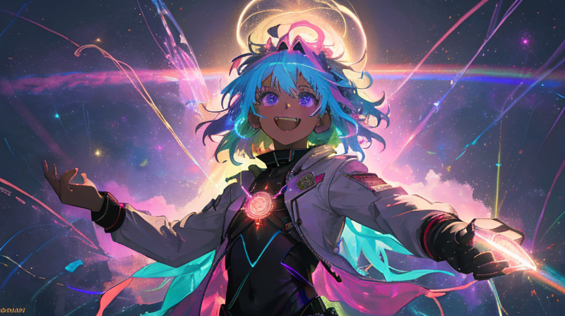 虹色の光演出は何の合図