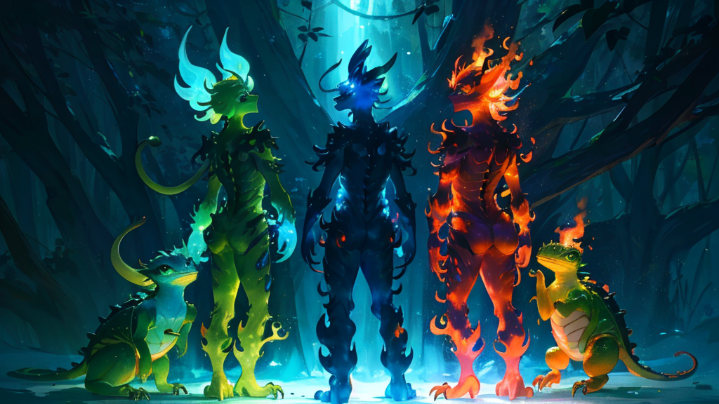 フシギダネ・ヒトカゲ・ゼニガメ御三家の外見と絵の特徴