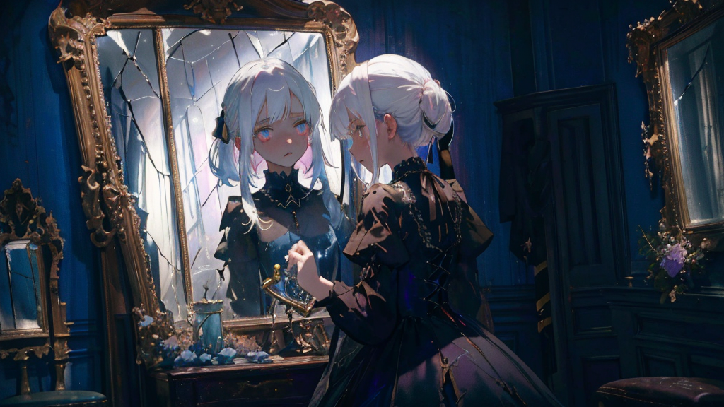 本来の性格と相反する変化を描く図鑑説明