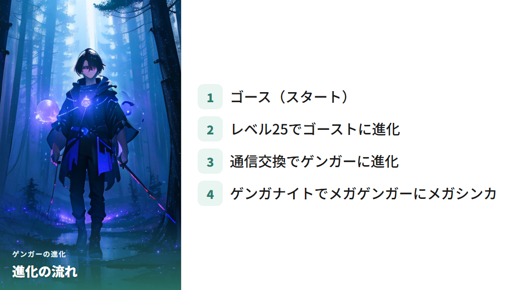 ゲンガーの基本情報と進化方法