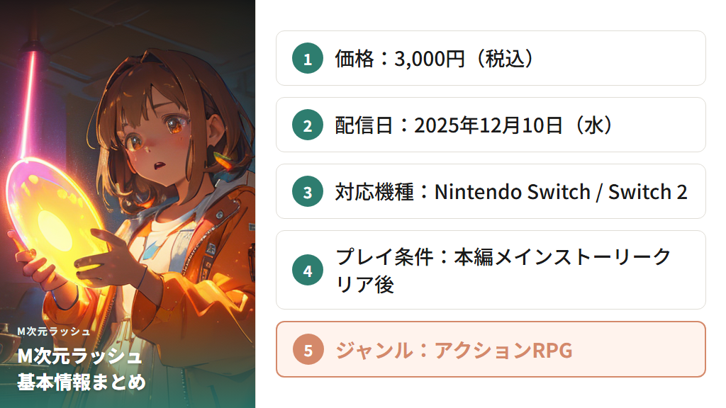ポケモンZA M次元ラッシュとは？概要・価格・配信日