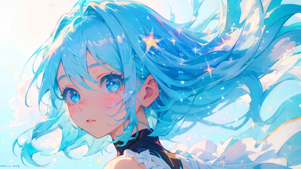 目の色が水色のヒロイン6名