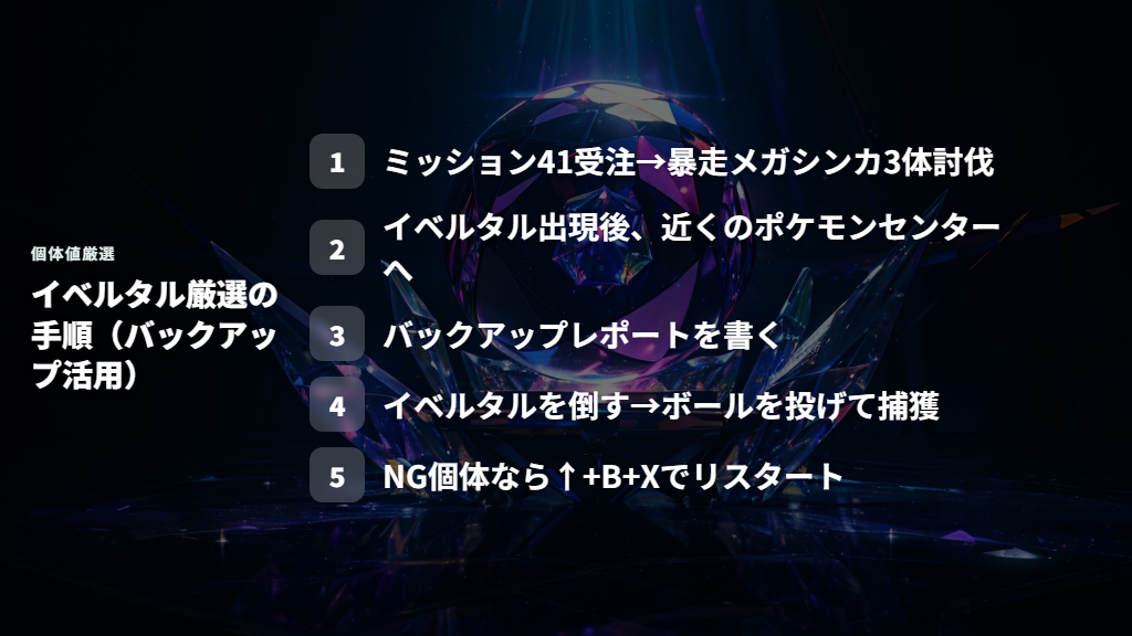 色違い・個体値の厳選方法