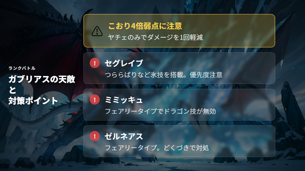 ランクバトルでのメガガブリアスの強さと立ち回り