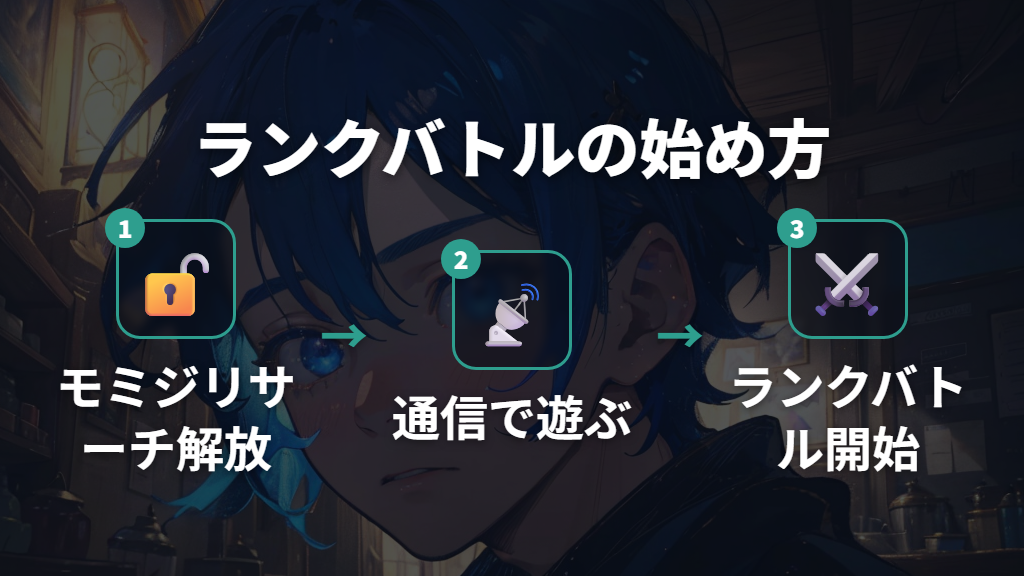 ランクバトルの解放条件とはじめ方