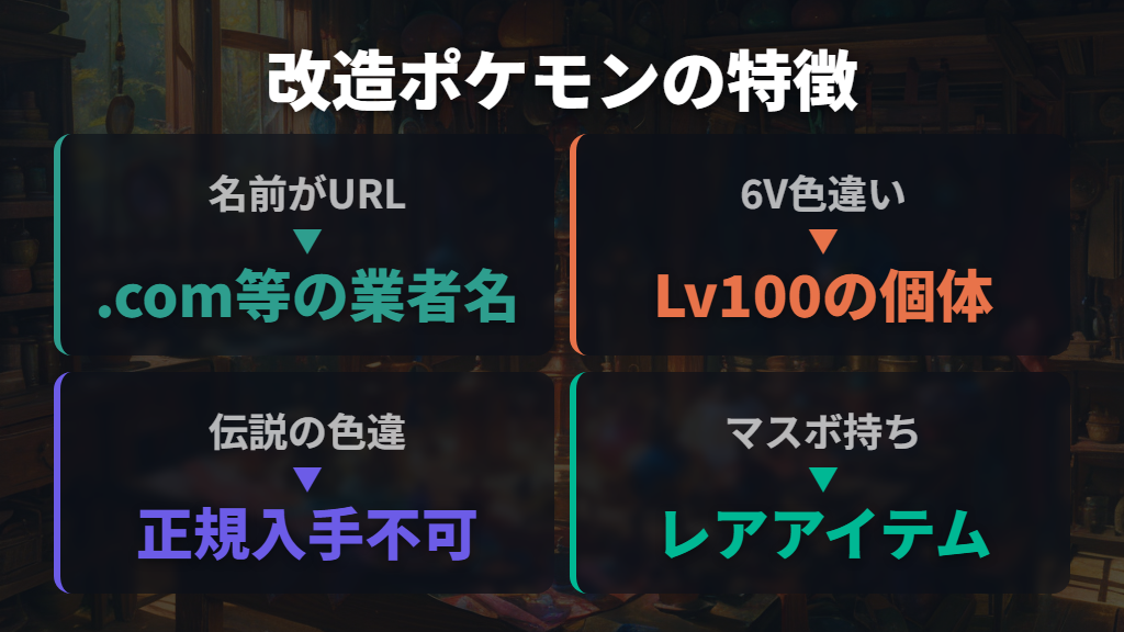 改造ポケモンの見分け方：疑うべき特徴チェックリスト