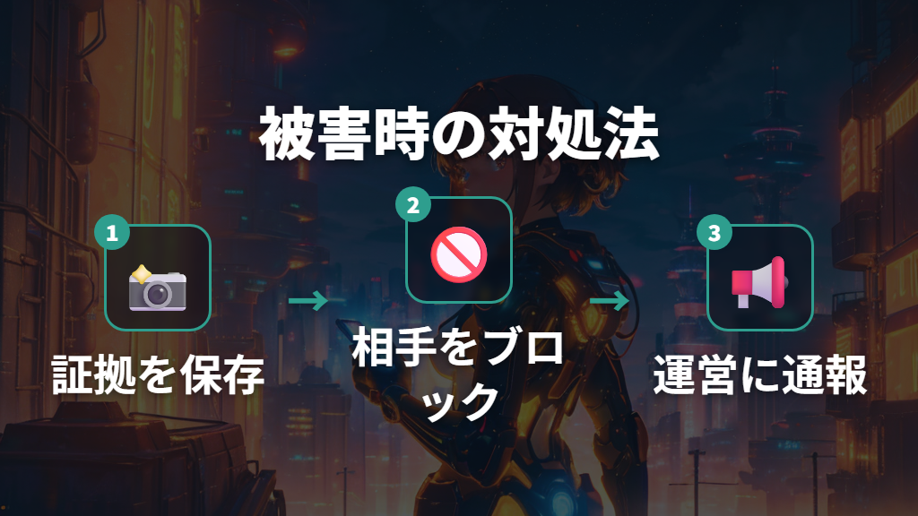 詐欺被害に遭ったときの対処法と運営への通報