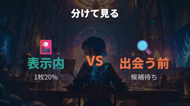表示確率は本当に同じなのかという疑問に答える
