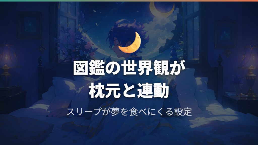 図鑑設定と枕元配置の意外なリンク