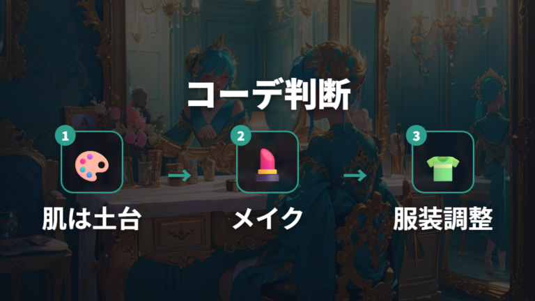 コーデ映えする肌色選びはメイク変更も前提にする