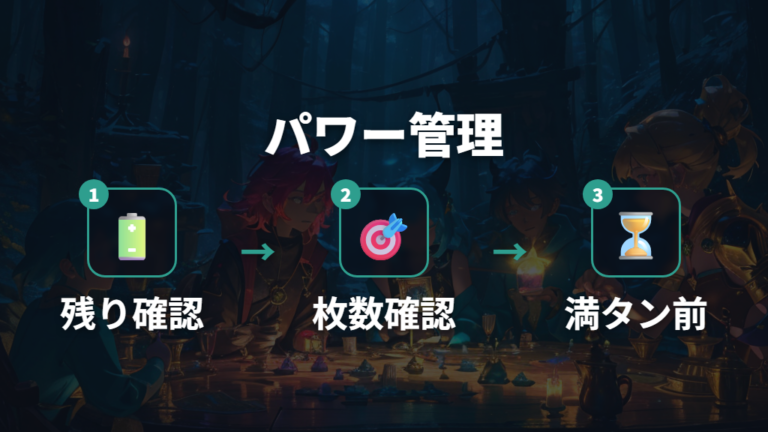 チャレンジパワーを無駄にしない手順