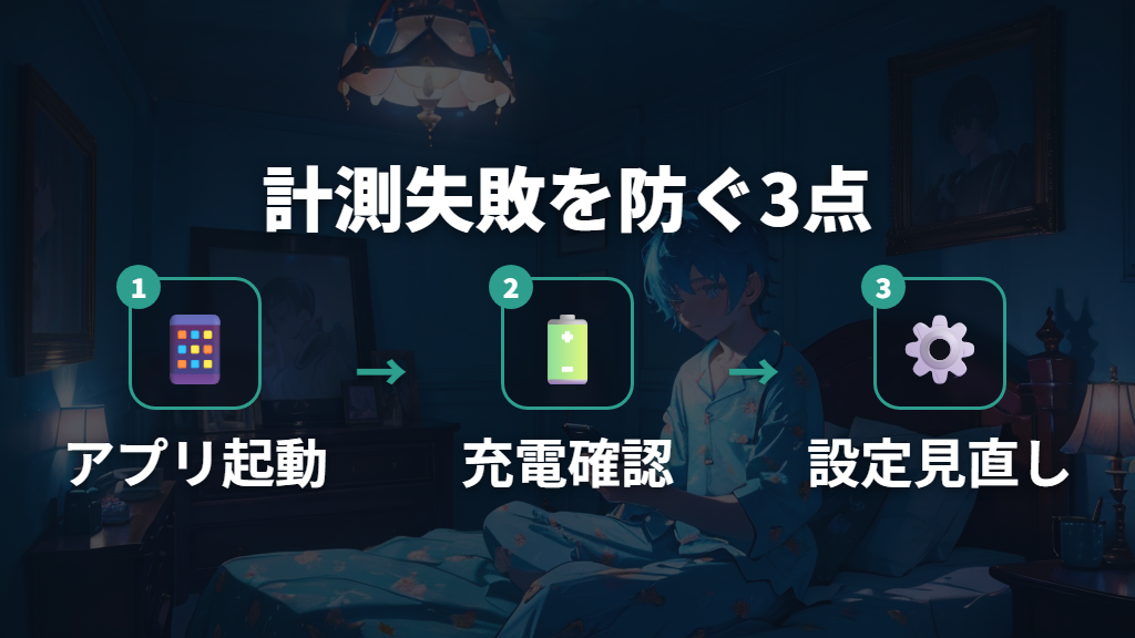 計測失敗時のリカバリーと設定見直し