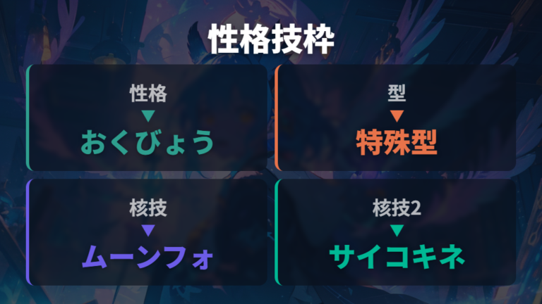サーナイトの性格と技構成は特殊型を軸に選ぶ