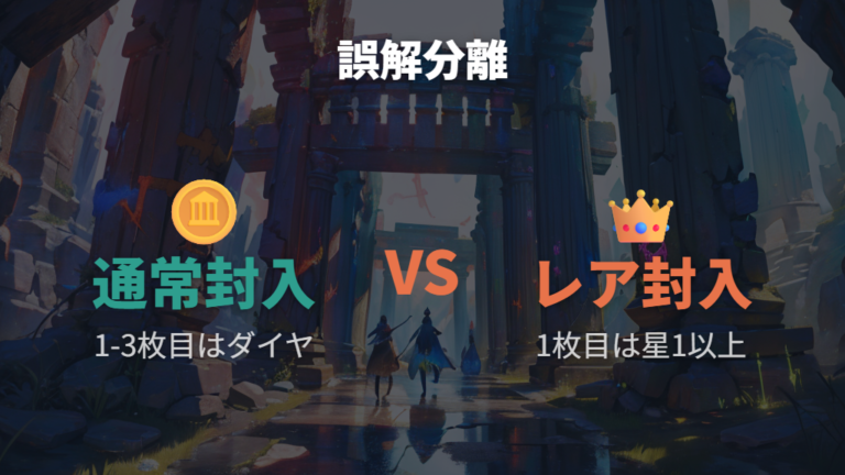 ゲーム内表示の提供割合でレア封入を誤解しない