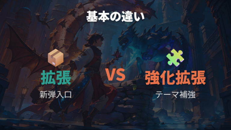 拡張パックと強化拡張の基本的な違いを押さえる