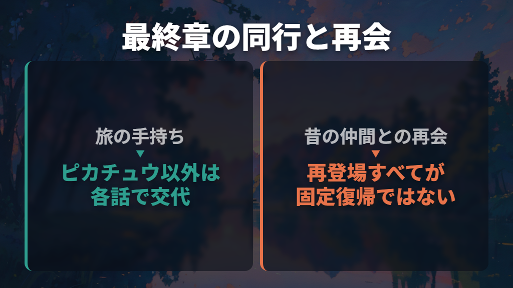 めざせポケモンマスターの手持ちは固定だった？