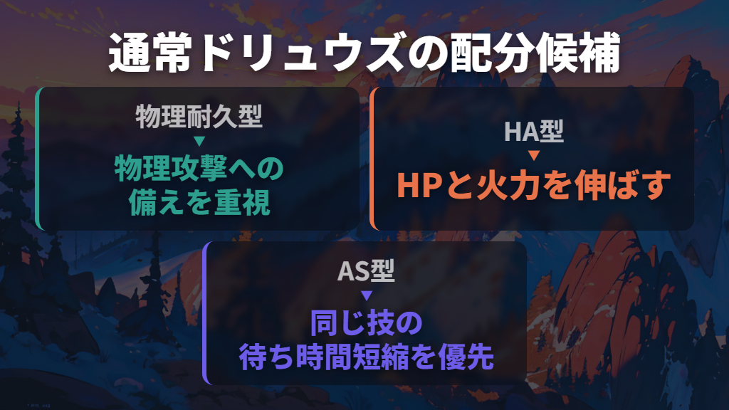 通常ドリュウズは攻撃252を軸に耐久か素早さを選ぶ
